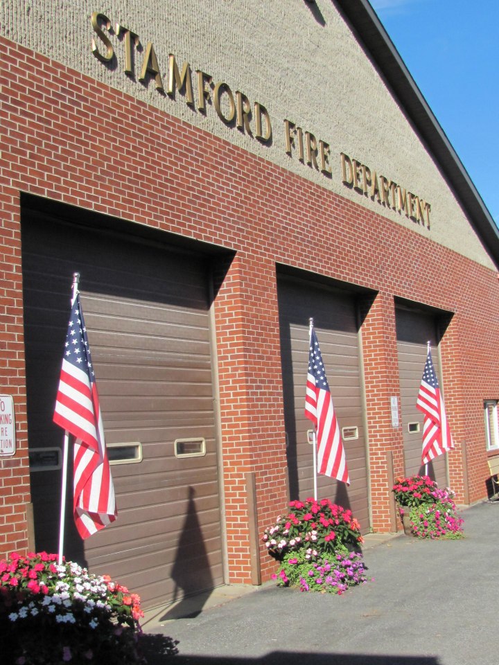 front of fire department